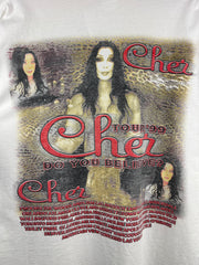 Vintage 90s Cher Do You Believe Tour White Tee