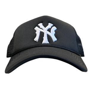 Studio 1999 NY Spiked Black Trucker Hat