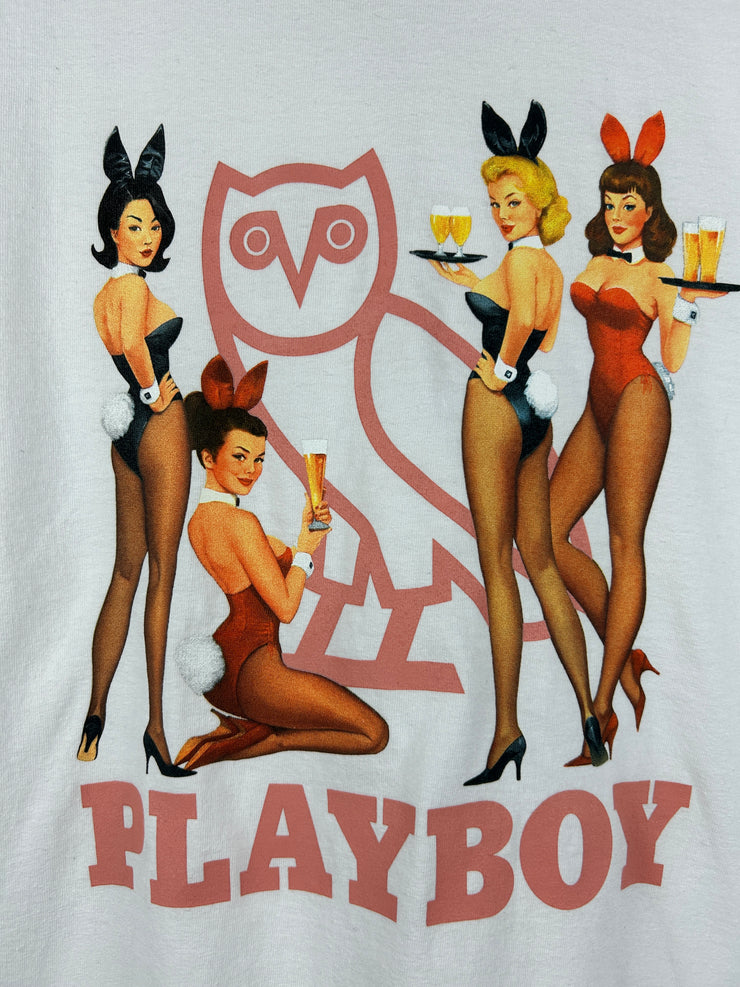 OVO X Playboy Bunny White Tee