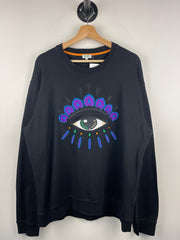 Kenzo Eye Embroidered Black Crewneck