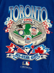 Vintage 1991 Toronto Blue Jays All Star Game Blue Starter Tee