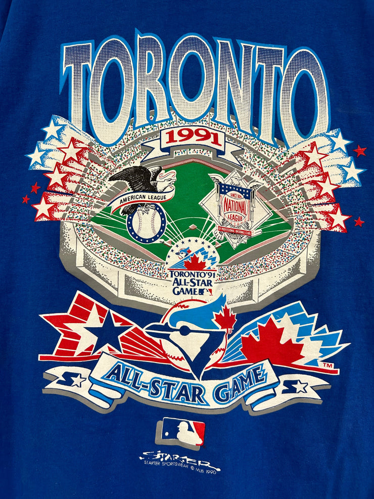 Vintage 1991 Toronto Blue Jays All Star Game Blue Starter Tee