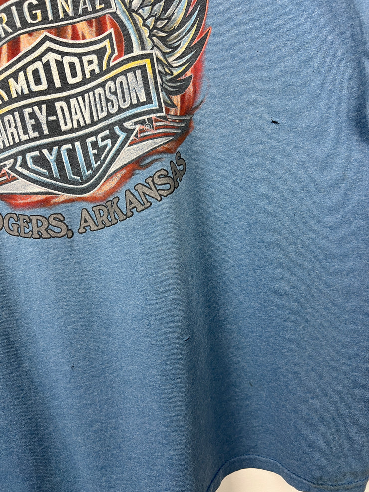 Vintage Harley Davidson Ride It Like You Stole It Blue Tee