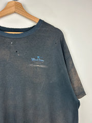 Vintage Wind River Ride The Winds Motorcycle Faded Black Tee