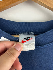 Vintage 90s Nike Mini Swoosh Navy Crewneck