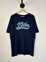 Vintage 90's Nike Spellout Navy Tee