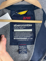 Vintage 90s Abercrombie & Fitch 92 Navy & Grey Fleece Lined Jacket