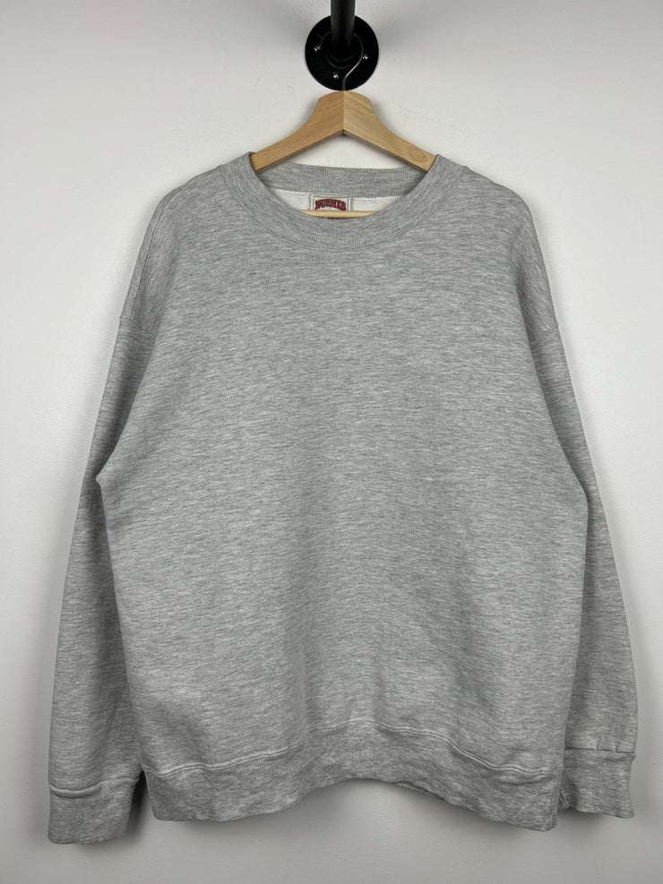 Vintage 90s Nutmeg Blank Grey Crewneck