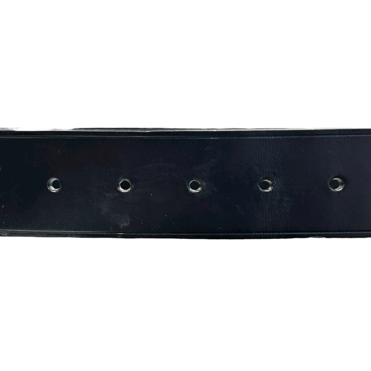 Ferragamo Gancini Black Leather Belt