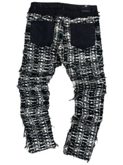 1017 ALYX 9 SM Blackmeans Distressed Black & White Denim Jeans