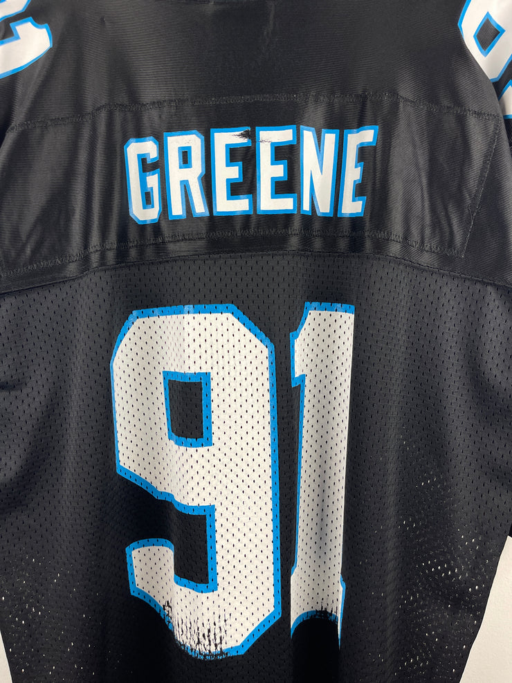 Vintage 90s NFL Starter Carolina Panthers Greene Black Football Jersey