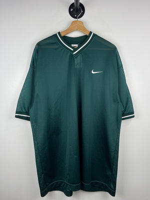 Vintage 90s Nike Mini Swoosh Green Soccer Jersey