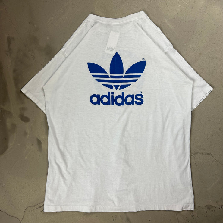 Vintage 1985 Adidas Olympic USA White Tee