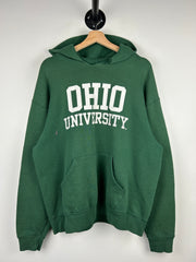 Vintage 90s Russell Athletic Ohio University Green Hoodie