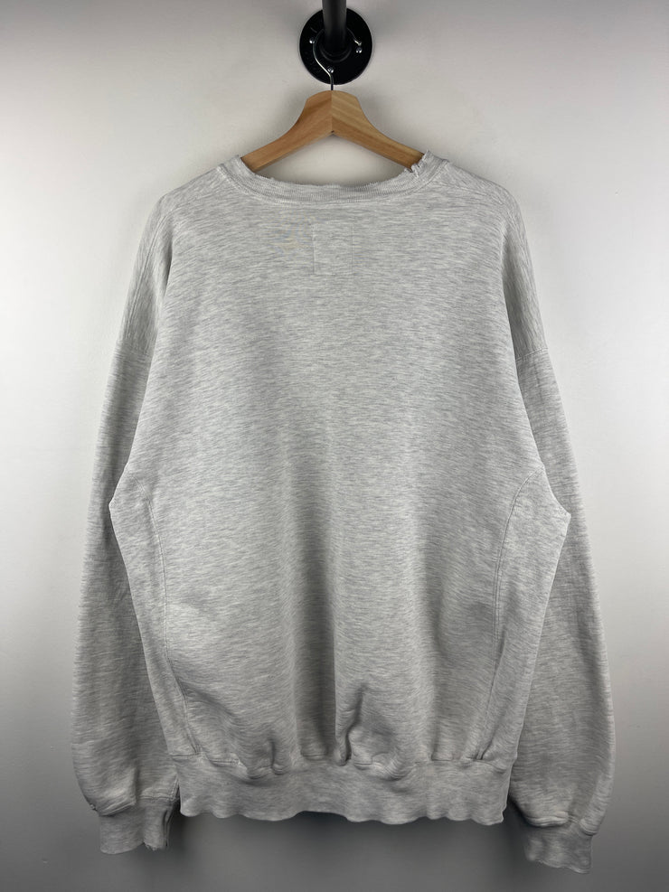 Vintage 90s Russell Athletic Penn State University Embroidered Grey Crewneck