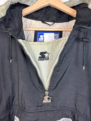 Vintage 90's Starter Raiders Pullover Insulated Hooded Jacket