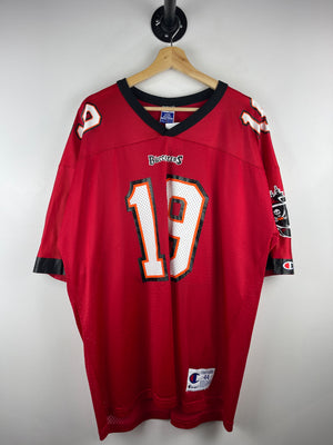 Vintage NFL Champion Tampa Bay Buccaneers Keyshawn Johnson Red Football Jersey