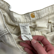 Vintage Carhartt Cream Cargo Work Shorts