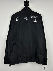 Off White Arrow Bookish Nylon Black Windbreaker