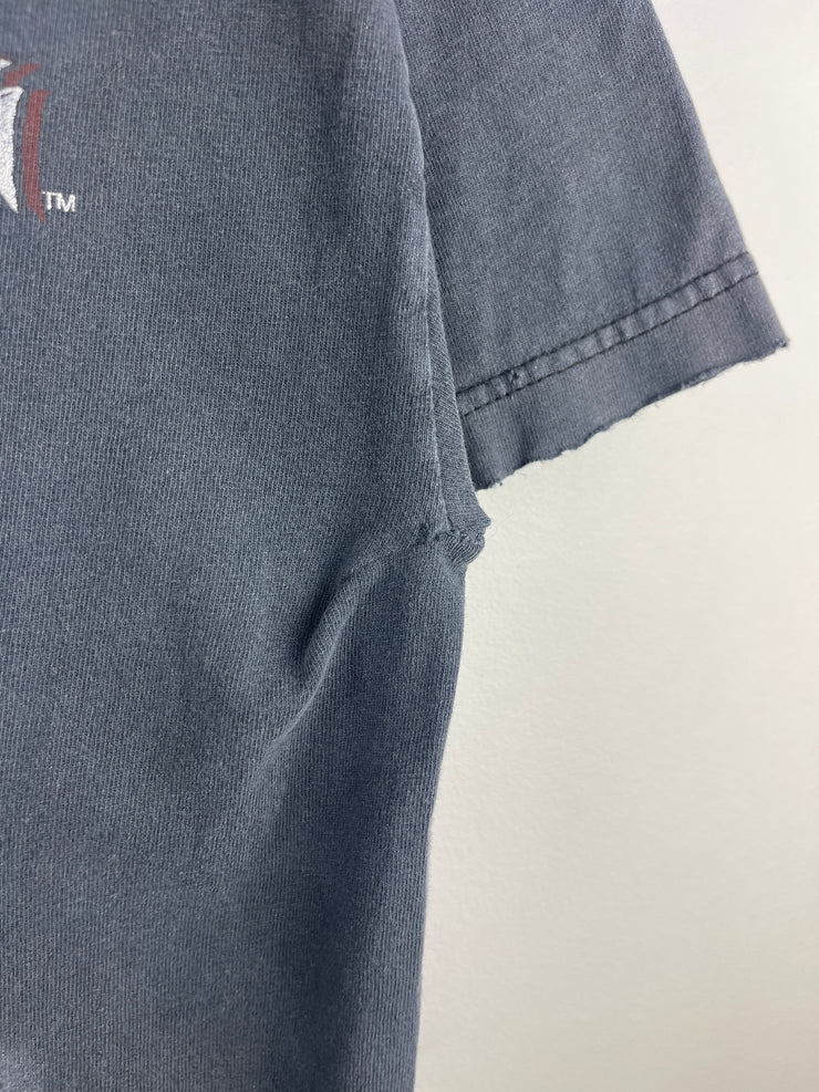 Vintage West Coast Choppers Motorcycle Long Beach Thrashed Black Tee