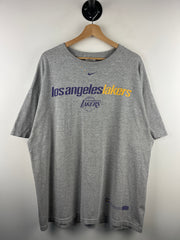 Vintage NBA Nike Los Angeles Lakers Middle Swoosh Grey Tee
