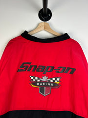 Vintage 90's Snap On Racing Insulated Black & Red Jacket