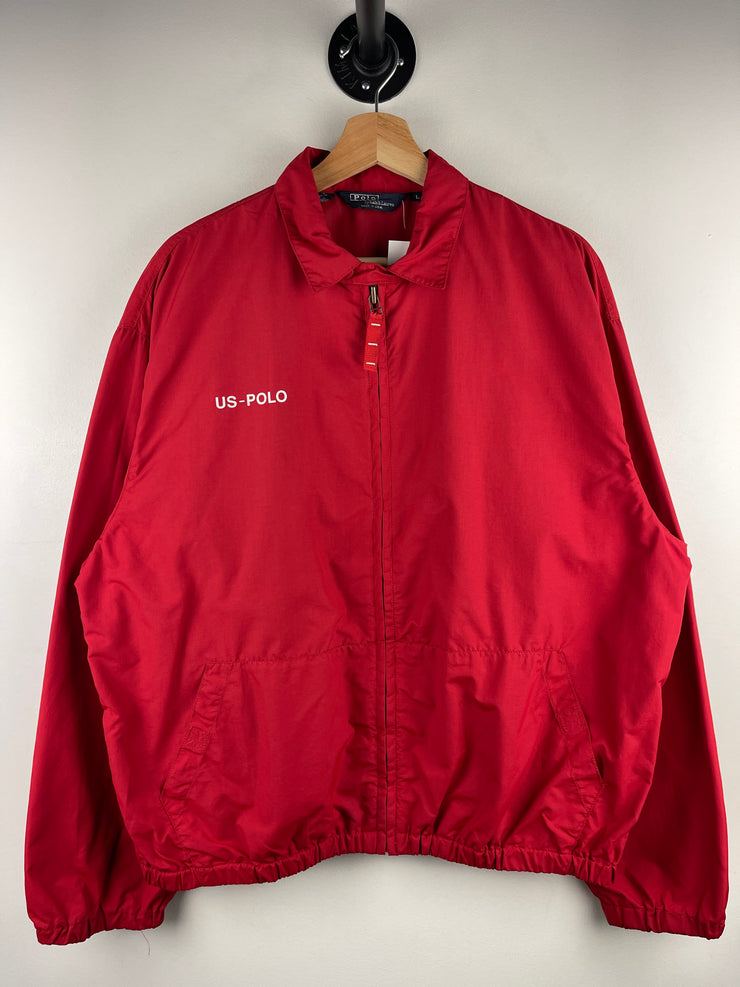 Vintage 90s Polo Ralph Lauren US-Polo Red Windbreaker