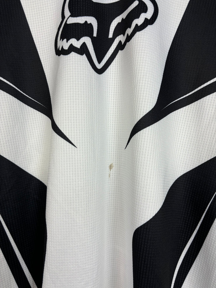 Vintage Fox Racing White & Black Jersey