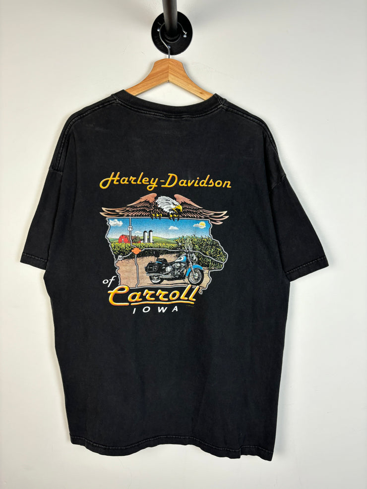 Vintage Y2K Harley Davidson Fat Boys Black Tee