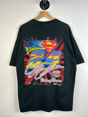 Vintage 90's Nascar Jeff Gordon Superman Black Tee