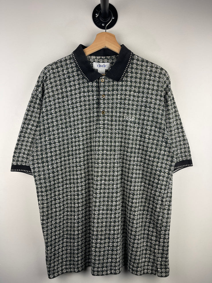 Vintage 90s Izod Golf Abstract Polo Shirt