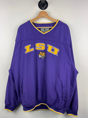 Vintage Colosseum Athletics LSU Tigers Purple Pullover Windbreaker