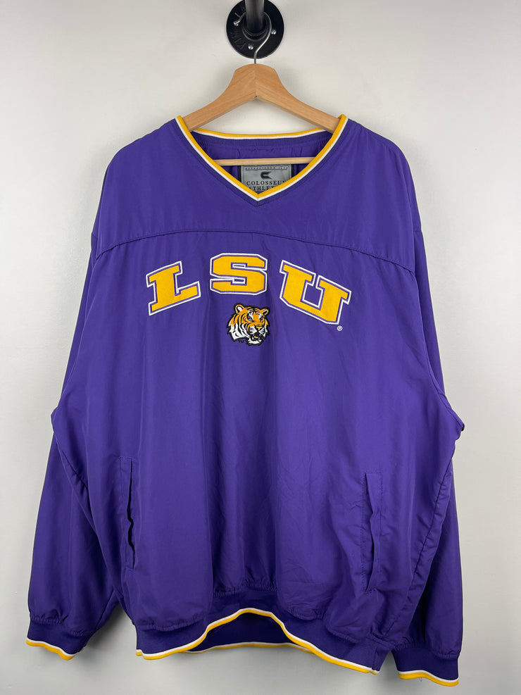 Vintage Colosseum Athletics LSU Tigers Purple Pullover Windbreaker