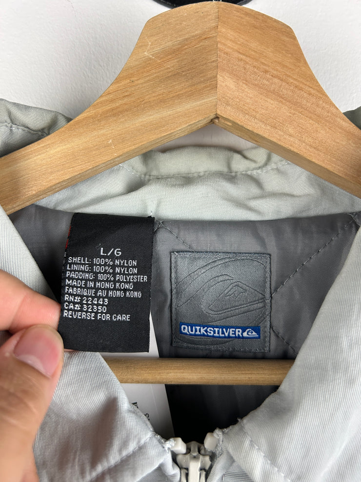 Vintage Quiksilver Grey & Blue Jacket