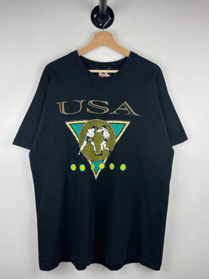 Vintage 90s USA Boxing Black Tee