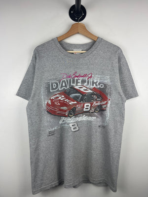 Vintage Nascar Chase Dale Jr Budweiser Grey Tee