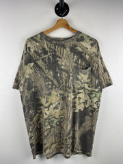 Vintage 90s Mossy Oak Real Tree Camo Pocket Tee