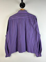 Vintage Levi's Cropped Purple Stripped Button Up