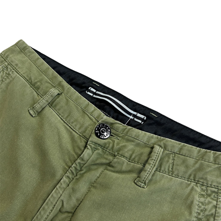 Stone Island Patch Olive Green Cargo Pants