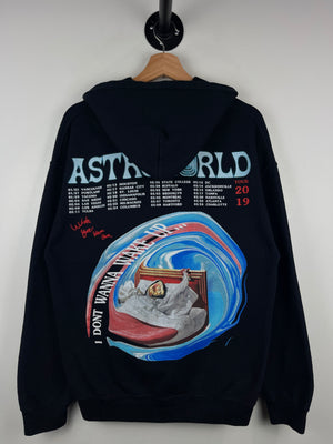 Travis Scott Astroworld I Don’t Wanna Wake Up Tour Black Hoodie