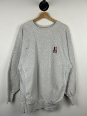 Vintage 90s Champion Reverse Weave A1 Steak Sauce Grey Crewneck