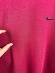 Vintage 90s Nike Mini Swoosh Red Crewneck