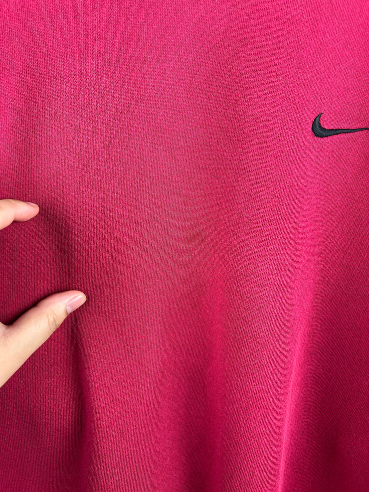 Vintage 90s Nike Mini Swoosh Red Crewneck