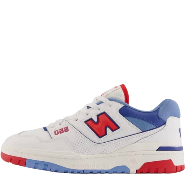 New Balance 550 White True Red Atlantic Blue