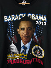 Vintage Barack Obama Martin Luther King President Black Tee
