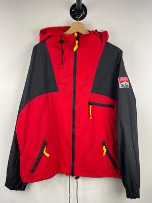 Vintage 90s Marlboro Adventure Team Red & Black Windbreaker