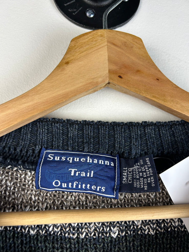 Vintage Y2K Susquehanna Trail Earth Tone Knit Sweater