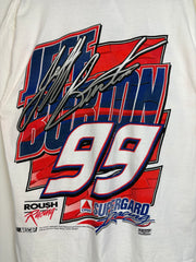 Vintage 90's Nascar Jeff Burton White Tee