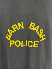 Vintage 70s Stanfields Barn Bash Police Black Pocket Tee
