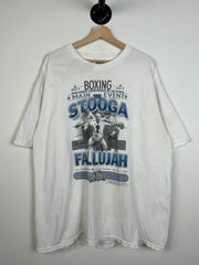 Vintage Y2K The Three Stooges Boxing White Tee